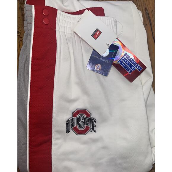 Vintage Nike Large Elite x LeBron James Ohio State Buckeyes Tearaway Snap Pants - Picture 1 of 9